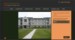 Desktop Screenshot of oakmeadowsapts.com