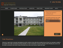 Tablet Screenshot of oakmeadowsapts.com